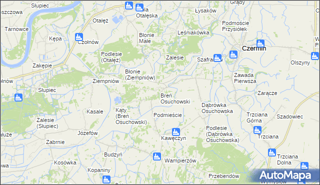 mapa Breń Osuchowski, Breń Osuchowski na mapie Targeo