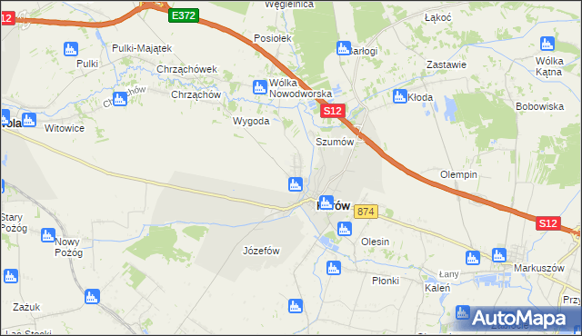 mapa Brzozowa Gać, Brzozowa Gać na mapie Targeo
