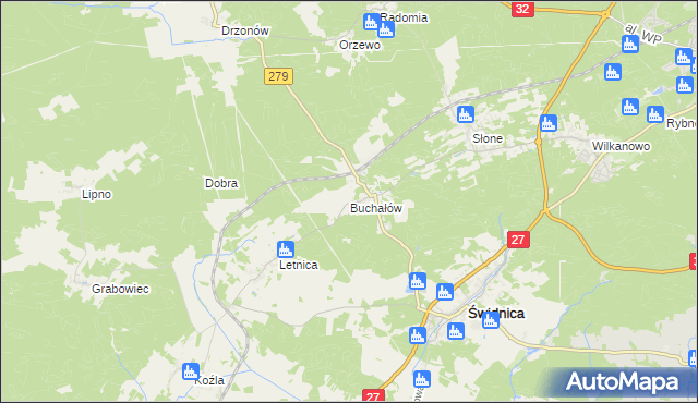 mapa Buchałów, Buchałów na mapie Targeo