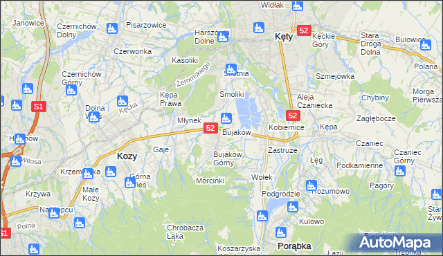 mapa Bujaków, Bujaków na mapie Targeo