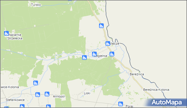 mapa Cegielnia gmina Horodło, Cegielnia gmina Horodło na mapie Targeo