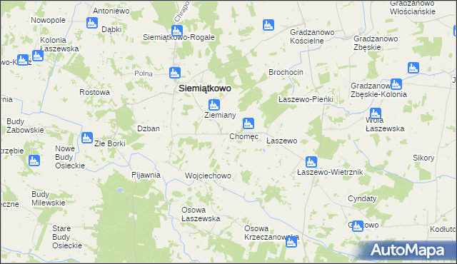 mapa Chomęc, Chomęc na mapie Targeo