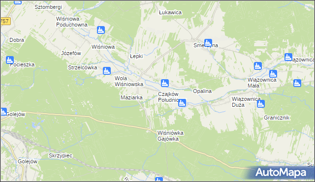 mapa Czajków Południowy, Czajków Południowy na mapie Targeo