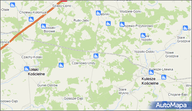 mapa Czarnowo-Biki, Czarnowo-Biki na mapie Targeo