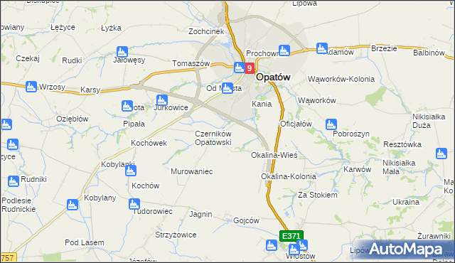 mapa Czerników Karski, Czerników Karski na mapie Targeo