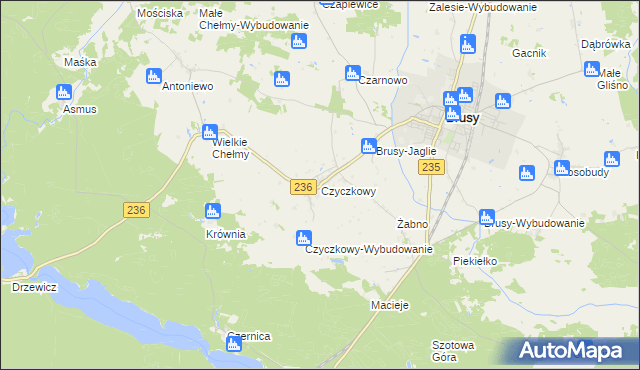 mapa Czyczkowy, Czyczkowy na mapie Targeo