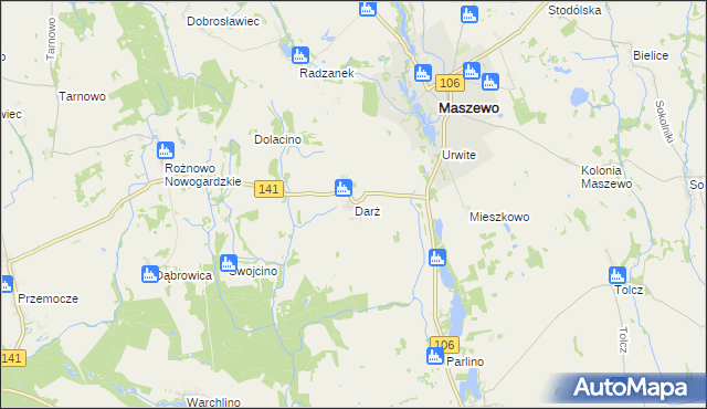 mapa Darż, Darż na mapie Targeo