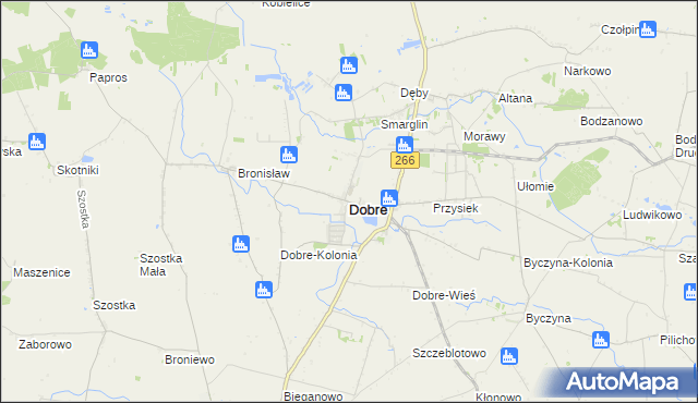 mapa Dobre powiat radziejowski, Dobre powiat radziejowski na mapie Targeo