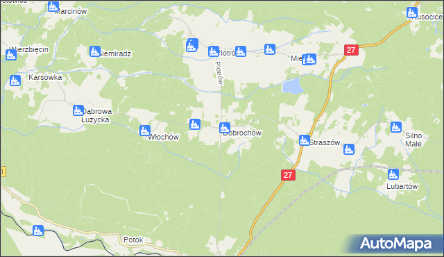 mapa Dobrochów, Dobrochów na mapie Targeo
