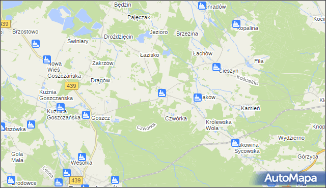 mapa Domasławice gmina Twardogóra, Domasławice gmina Twardogóra na mapie Targeo