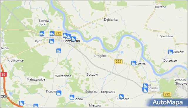 mapa Drogomil, Drogomil na mapie Targeo