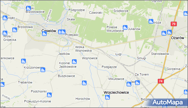 mapa Drygulec, Drygulec na mapie Targeo