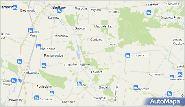 mapa Drzazgowa Wola, Drzazgowa Wola na mapie Targeo