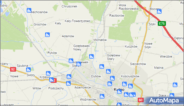 mapa Florek, Florek na mapie Targeo