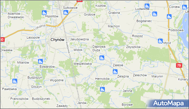 mapa Gaj Żelechowski, Gaj Żelechowski na mapie Targeo