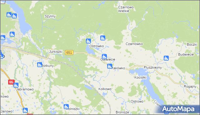 mapa Galwiecie, Galwiecie na mapie Targeo