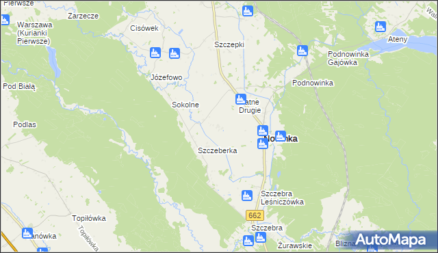 mapa Gatne Pierwsze, Gatne Pierwsze na mapie Targeo
