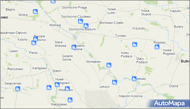 mapa Gocłowo, Gocłowo na mapie Targeo