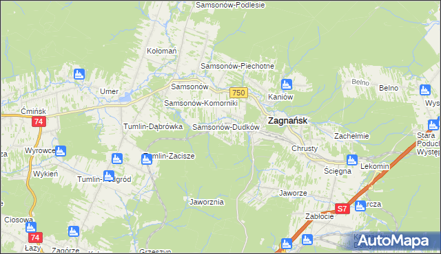 mapa Goleniawy, Goleniawy na mapie Targeo