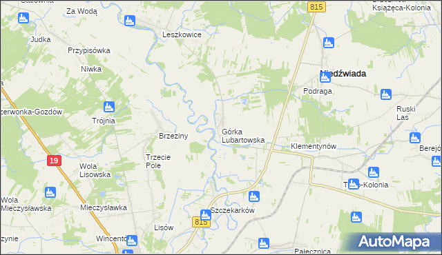 mapa Górka Lubartowska, Górka Lubartowska na mapie Targeo