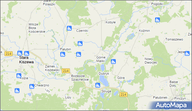 mapa Górne Maliki, Górne Maliki na mapie Targeo