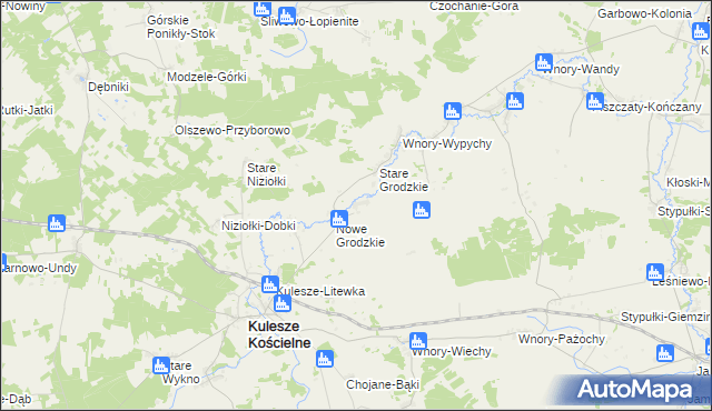 mapa Grodzkie Szczepanowięta, Grodzkie Szczepanowięta na mapie Targeo