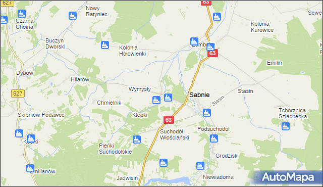 mapa Hołowienki, Hołowienki na mapie Targeo