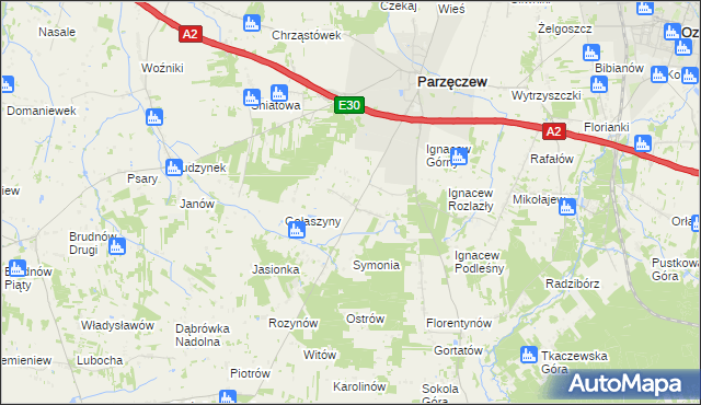 mapa Ignacew Folwarczny, Ignacew Folwarczny na mapie Targeo