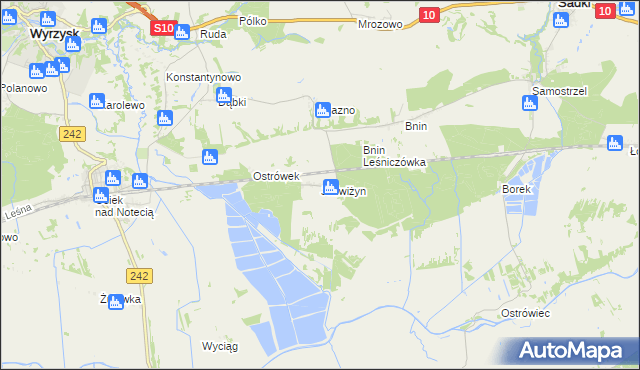 mapa Jadwiżyn gmina Sadki, Jadwiżyn gmina Sadki na mapie Targeo