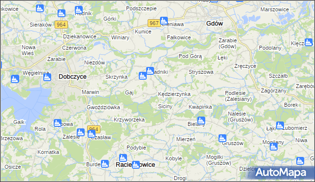 mapa Kędzierzynka, Kędzierzynka na mapie Targeo