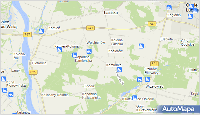 mapa Kępa Piotrawińska, Kępa Piotrawińska na mapie Targeo