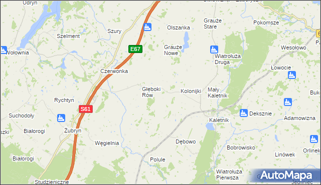 mapa Klonorejść, Klonorejść na mapie Targeo