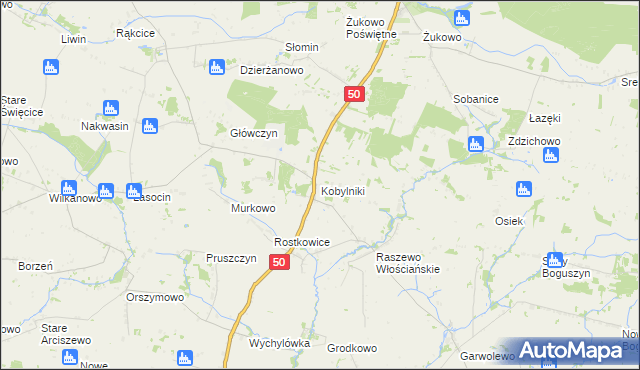 mapa Kobylniki gmina Wyszogród, Kobylniki gmina Wyszogród na mapie Targeo