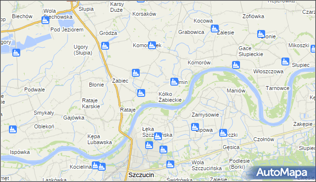 mapa Kółko Żabieckie, Kółko Żabieckie na mapie Targeo