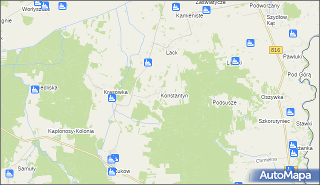 mapa Konstantyn, Konstantyn na mapie Targeo