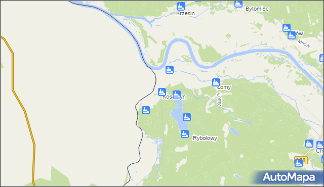 mapa Kosarzyn, Kosarzyn na mapie Targeo