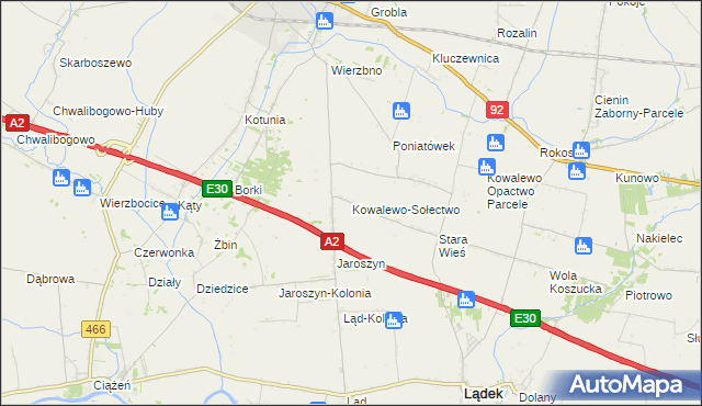 mapa Kowalewo-Sołectwo, Kowalewo-Sołectwo na mapie Targeo