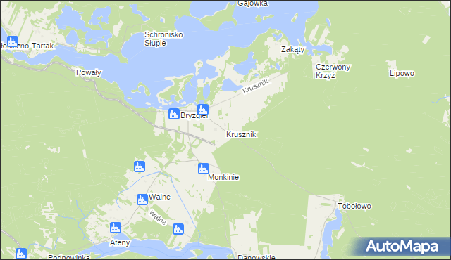 mapa Krusznik, Krusznik na mapie Targeo