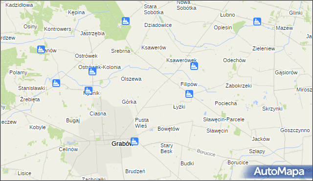 mapa Kurzjama, Kurzjama na mapie Targeo
