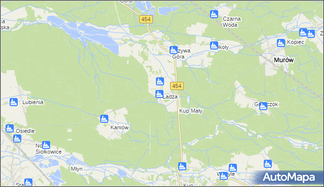 mapa Ładza, Ładza na mapie Targeo