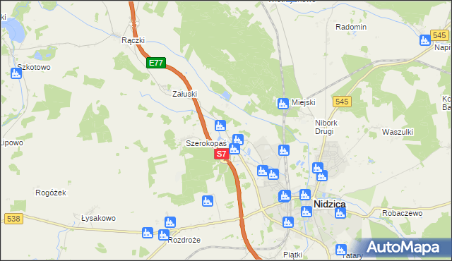 mapa Litwinki gmina Nidzica, Litwinki gmina Nidzica na mapie Targeo