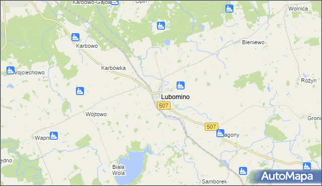mapa Lubomino, Lubomino na mapie Targeo