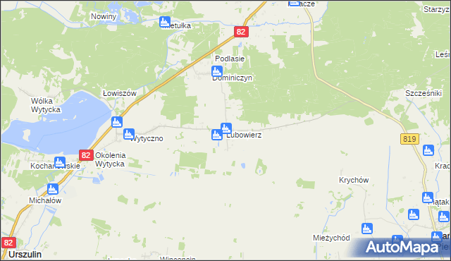 mapa Lubowierz, Lubowierz na mapie Targeo