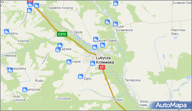 mapa Lubycza Królewska, Lubycza Królewska na mapie Targeo