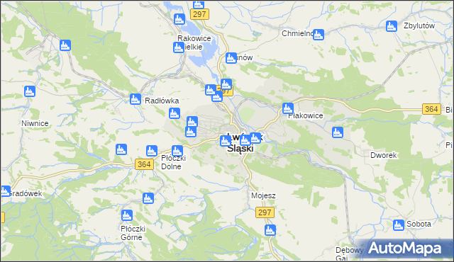 mapa Lwówek Śląski, Lwówek Śląski na mapie Targeo