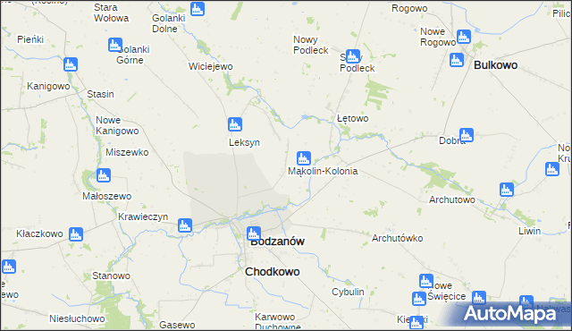 mapa Mąkolin-Kolonia, Mąkolin-Kolonia na mapie Targeo