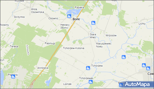 mapa Maruszewiec, Maruszewiec na mapie Targeo