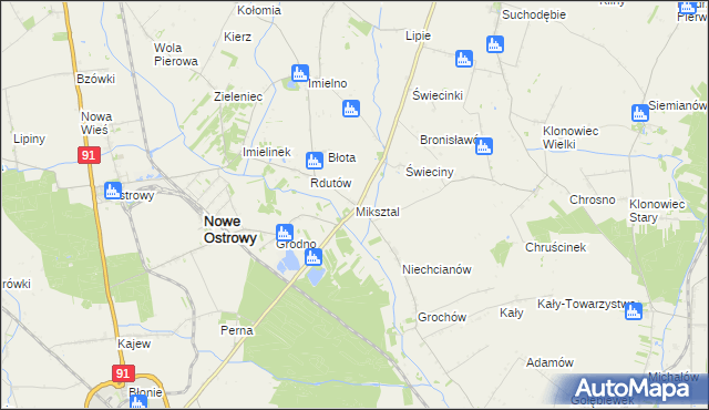 mapa Miksztal, Miksztal na mapie Targeo