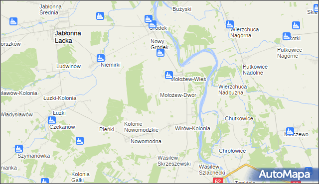 mapa Mołożew-Dwór, Mołożew-Dwór na mapie Targeo