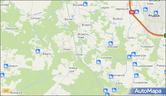 mapa Morzęcin Mały, Morzęcin Mały na mapie Targeo